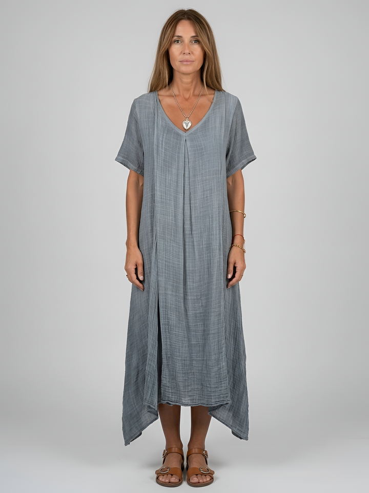 Long Summer Dress | Casual Comfortable V-Neck Womens Dress 6