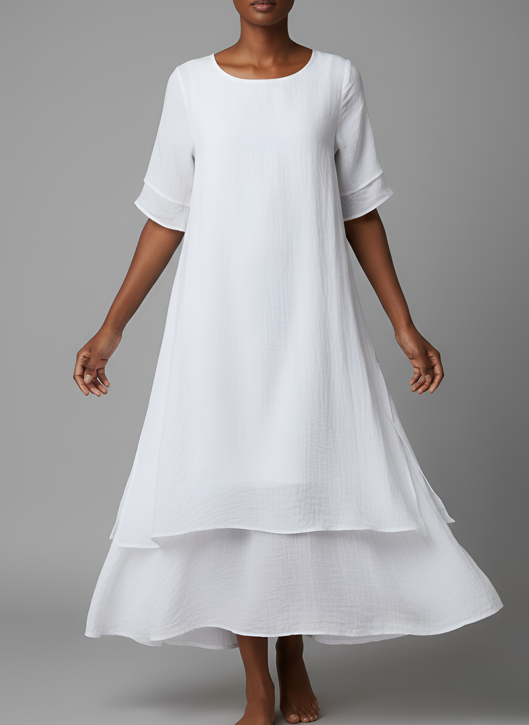 Midi Dress | Elegant Comfortable Everyday Dress for Women 0