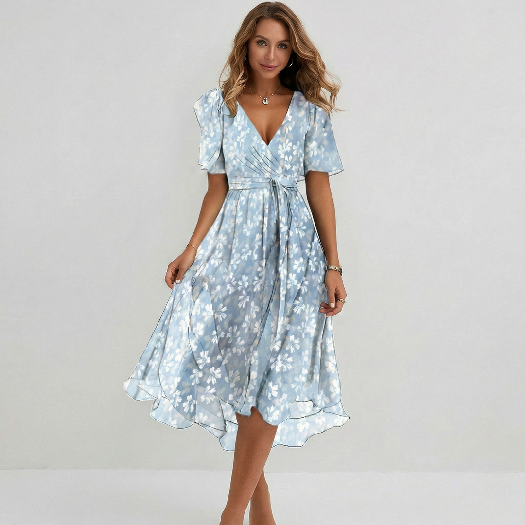 Midi Floral Dress | Elegant Comfortable Womens Summer Dress 0