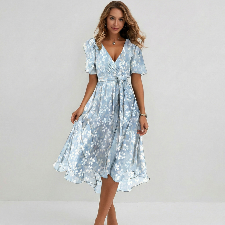 Midi Floral Dress | Elegant Comfortable Womens Summer Dress 0