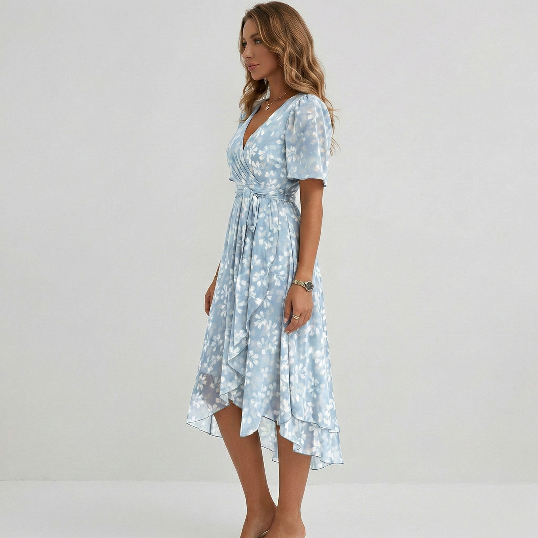 Midi Floral Dress | Elegant Comfortable Womens Summer Dress 1