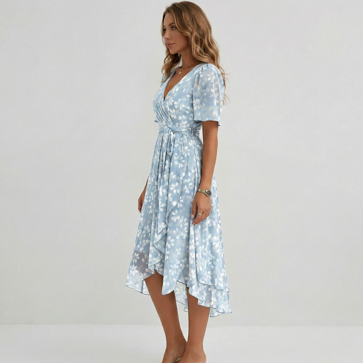 Midi Floral Dress | Elegant Comfortable Womens Summer Dress 1