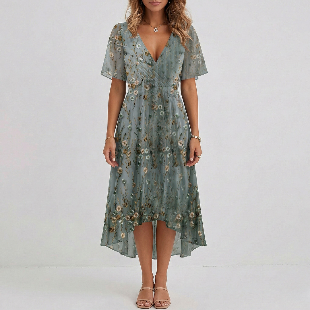 Midi Floral Dress | Elegant Comfortable Womens Summer Dress 5