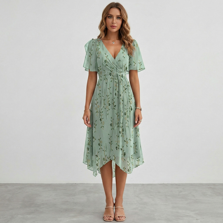 Midi Floral Dress | Elegant Comfortable Womens Summer Dress 7