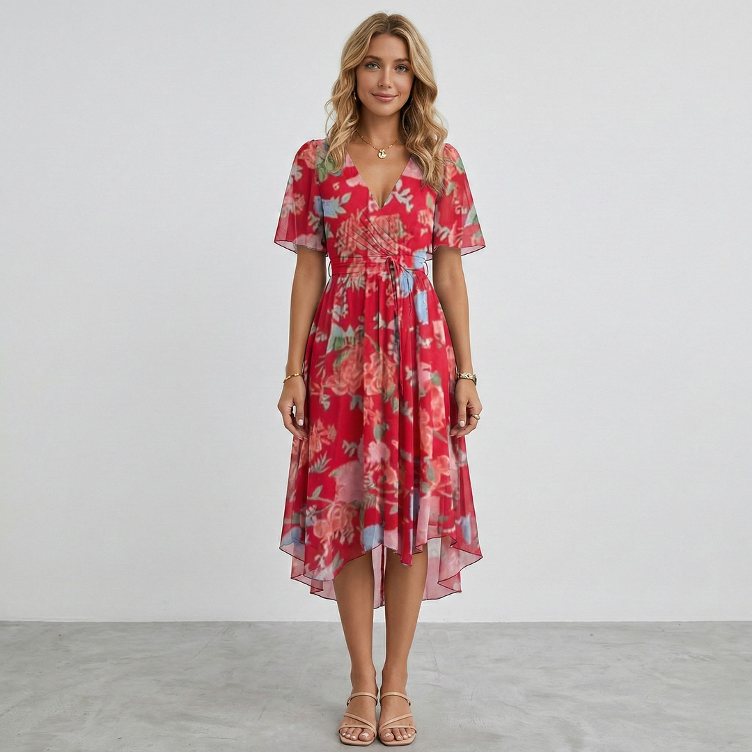 Midi Floral Dress | Elegant Comfortable Womens Summer Dress 8
