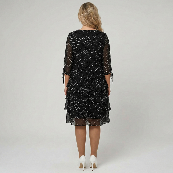Midi Polka Dot Dress | Elegant Versatile Wedding Guest Dress 2