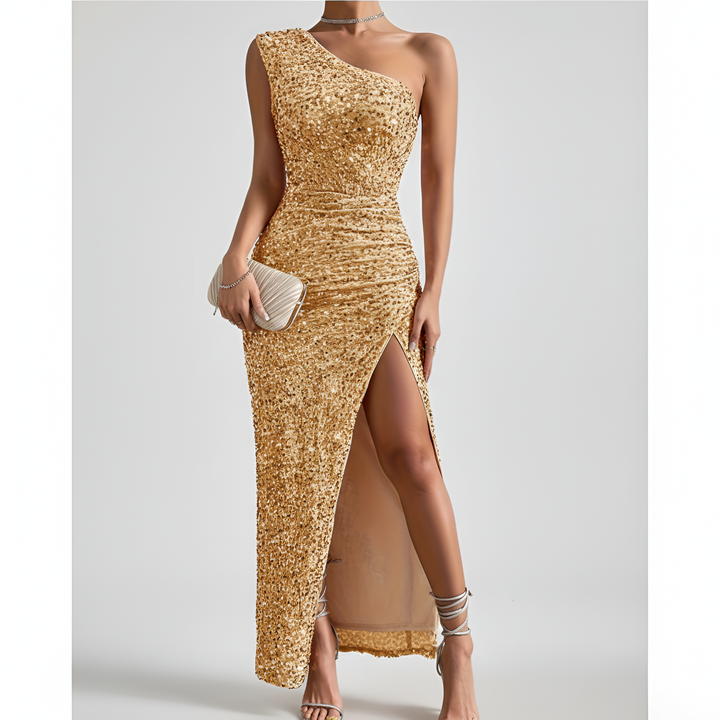 One-Shoulder Evening Gown | Elegant Chic Formal Dress 8