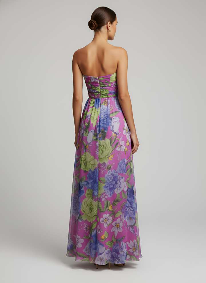 One-Shoulder Floral Dress | Elegant Lightweight Long Dress for Women 2
