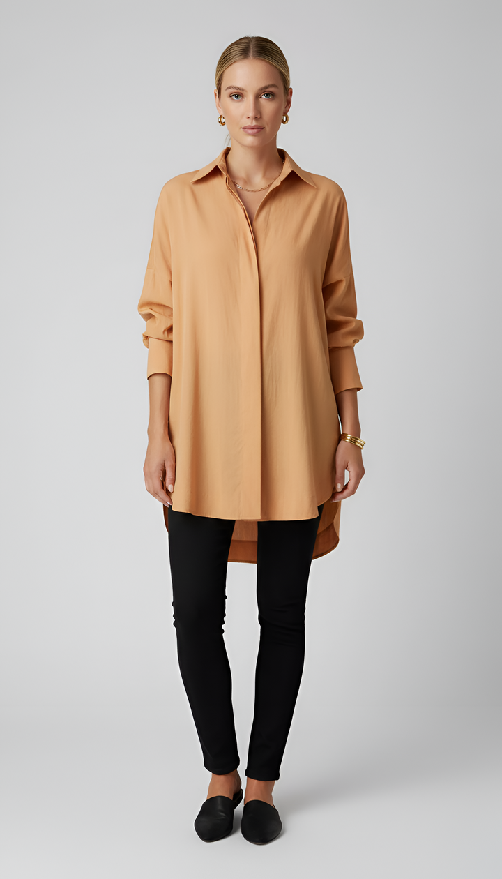 Oversized Cotton Shirt | Stylish Comfortable Women's Top