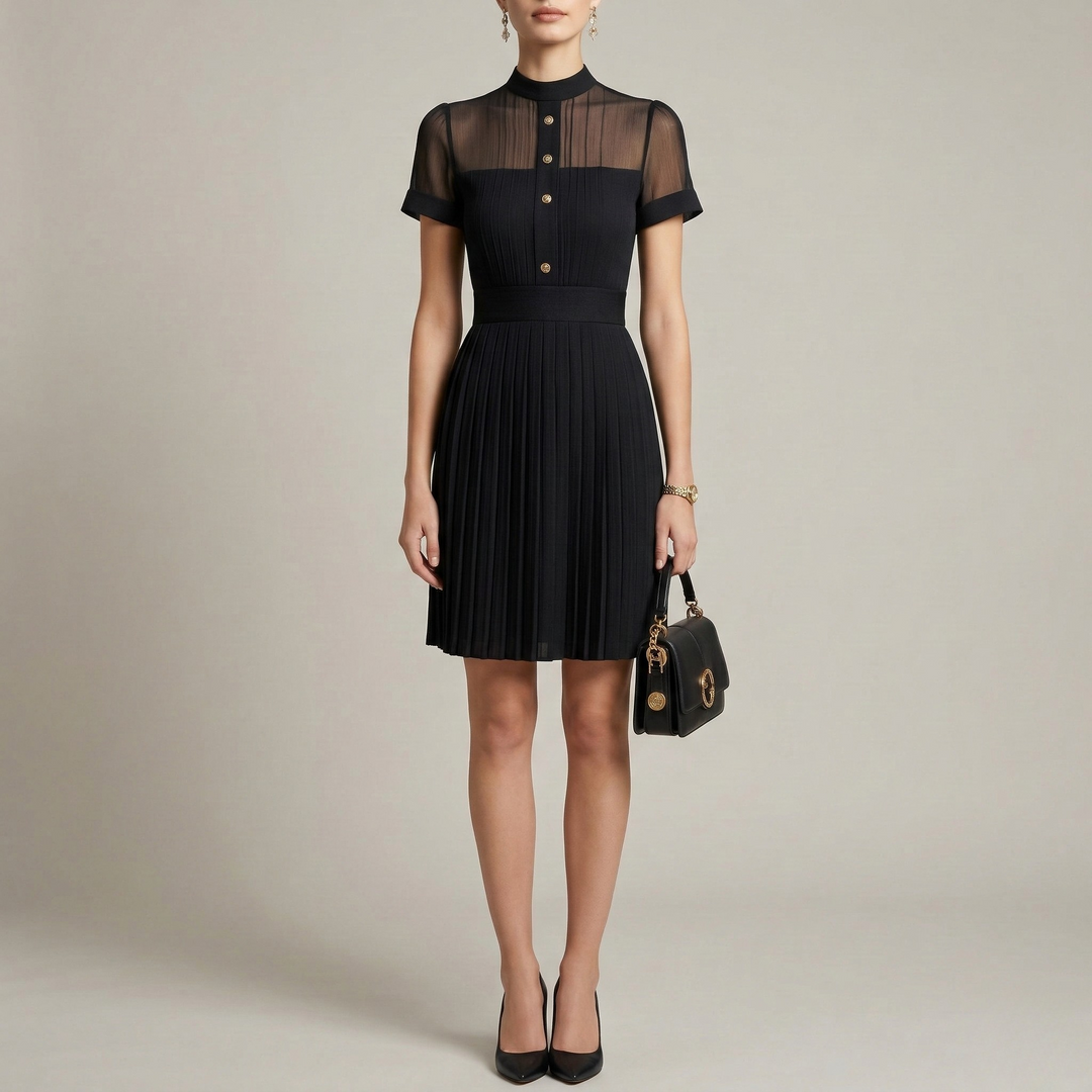 Pleated Dress | Elegant Versatile Summer Dress 0