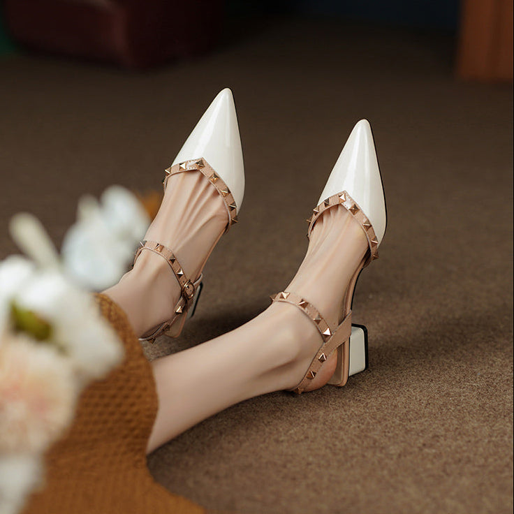 Pointed Toe Pumps | Elegant Glossy Women's Heels 2