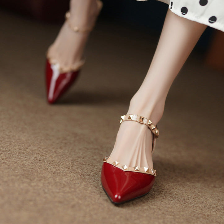 Pointed Toe Pumps | Elegant Glossy Women's Heels 5