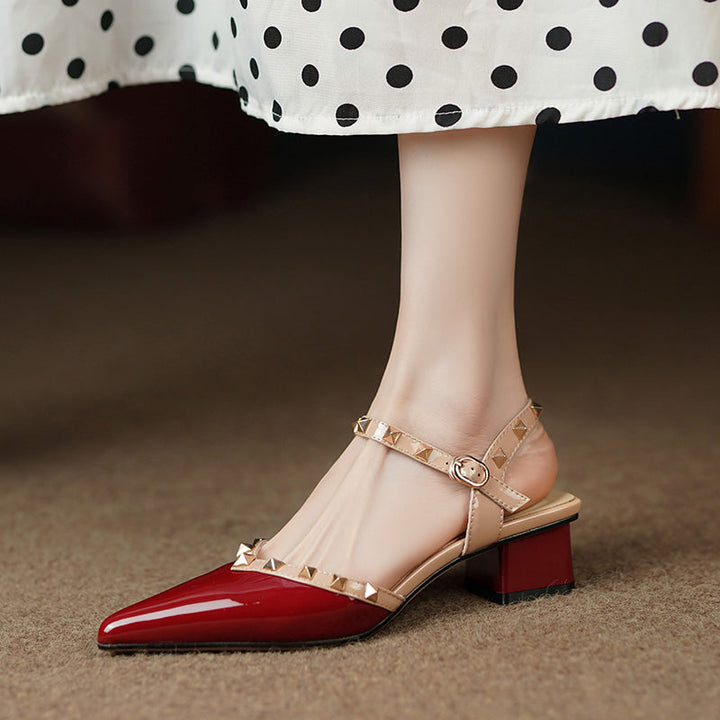 Pointed Toe Pumps | Elegant Glossy Women's Heels 6