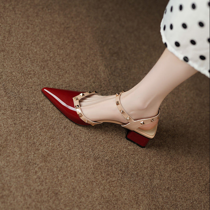 Pointed Toe Pumps | Elegant Glossy Women's Heels 7