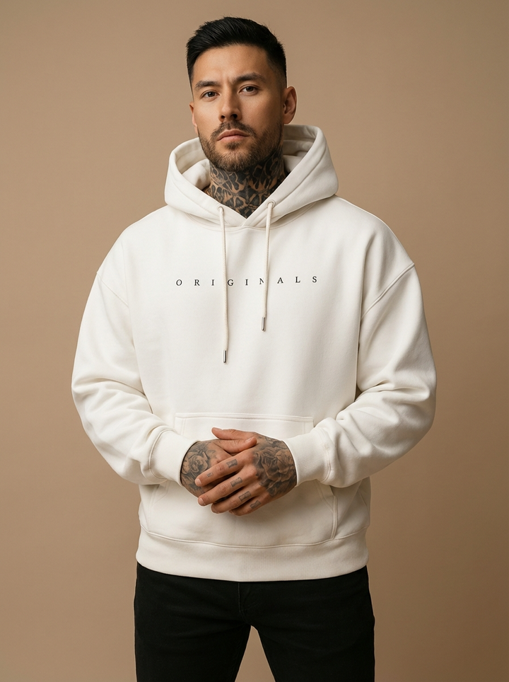 Liam | Cozy Black Hooded Sweatshirt for Men