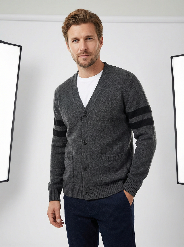 Oliver | Stylish Minimalist Knit Cardigan for Men
