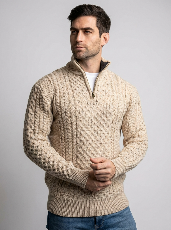 Ethan | Classic Comfortable Men's Half Zip Jumper