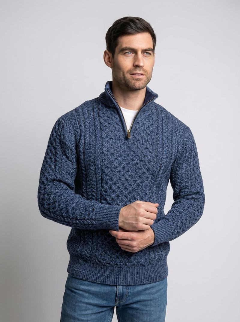 Ethan | Classic Comfortable Men's Half Zip Jumper