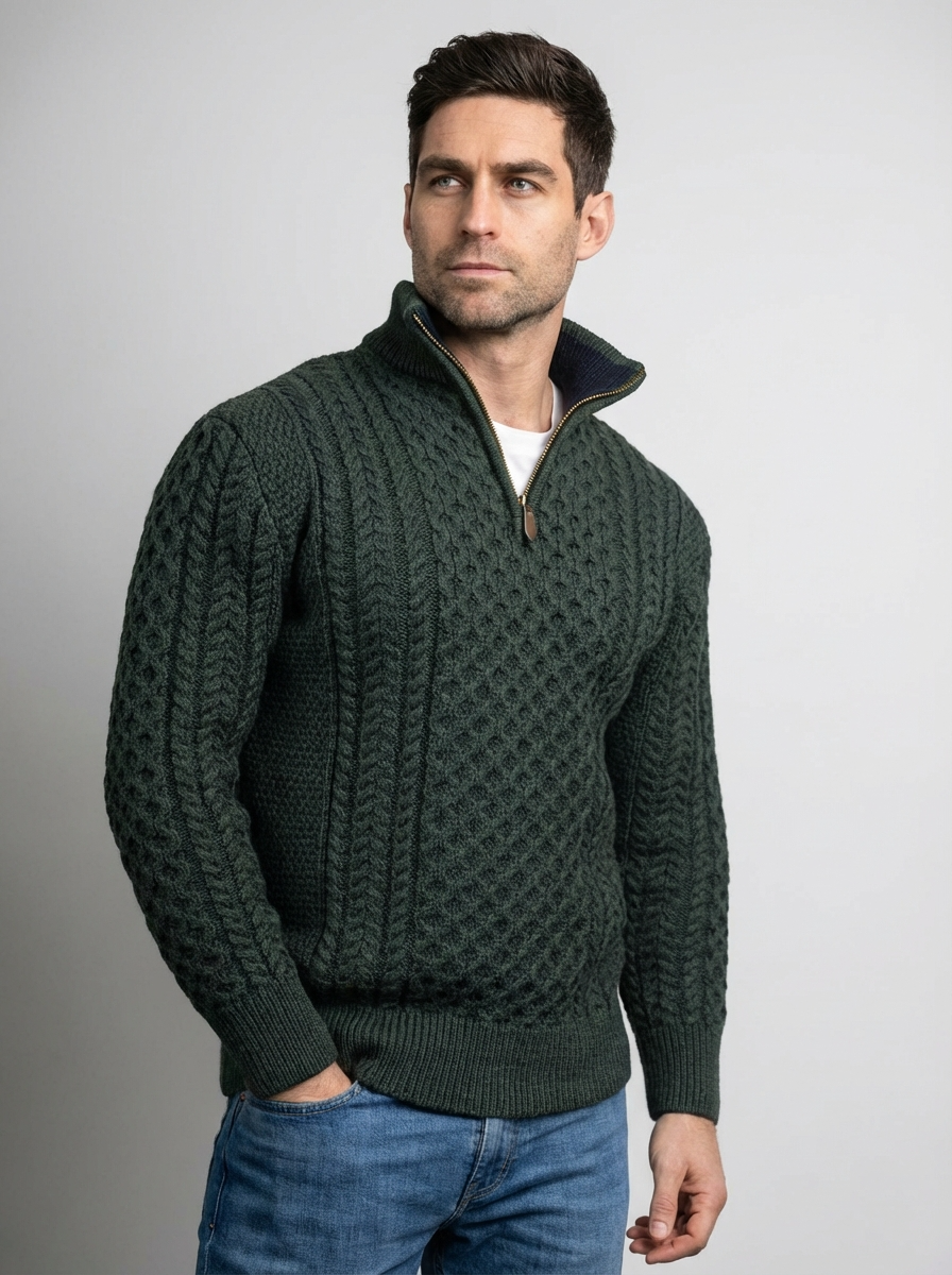 Ethan | Classic Comfortable Men's Half Zip Jumper