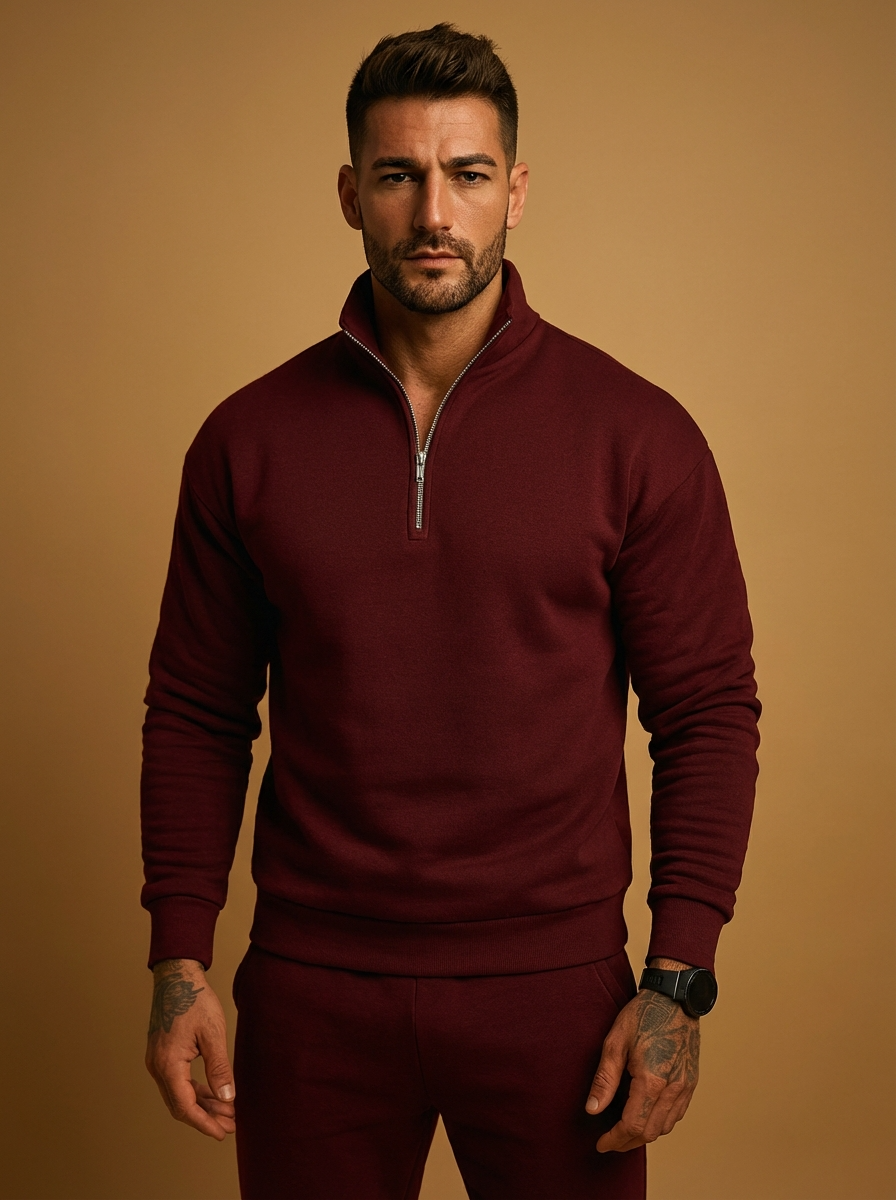 Ethan | Cozy Modern Half Zip Jumper