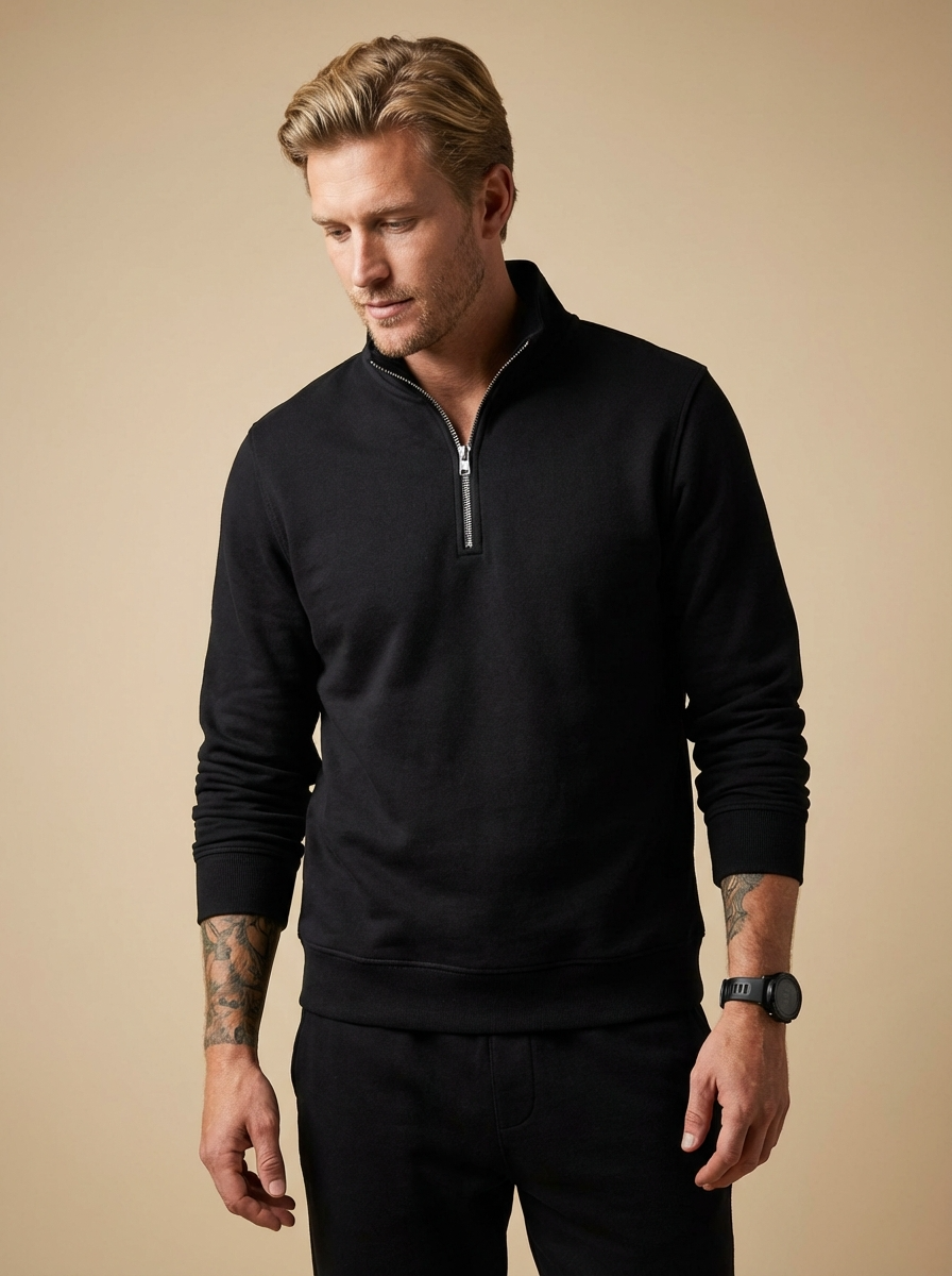 Ethan | Cozy Modern Half Zip Jumper