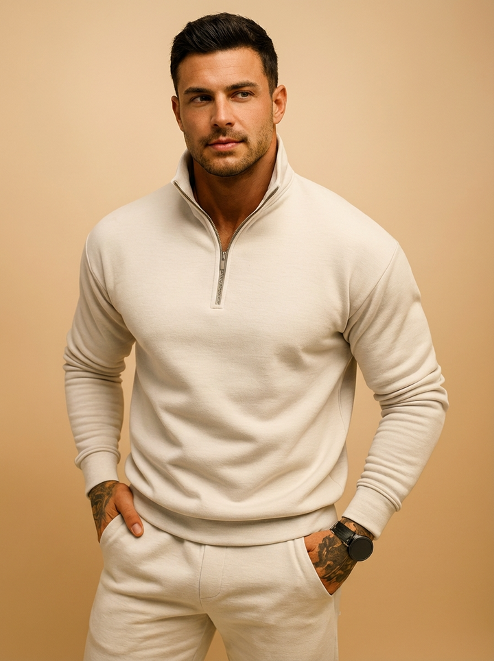 Ethan | Cozy Modern Half Zip Jumper