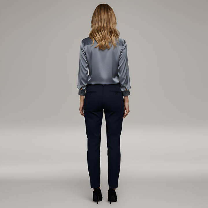 Satin Blouse | Elegant Versatile Long Sleeve Women's Top