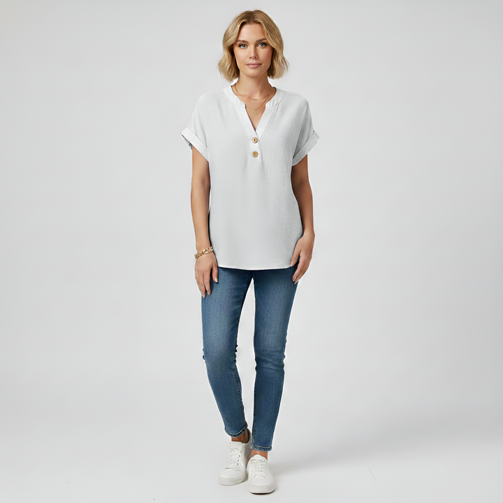Short Sleeve Blouse | Stylish Lightweight Summer Top for Women