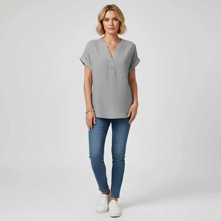 Short Sleeve Blouse | Stylish Lightweight Summer Top for Women