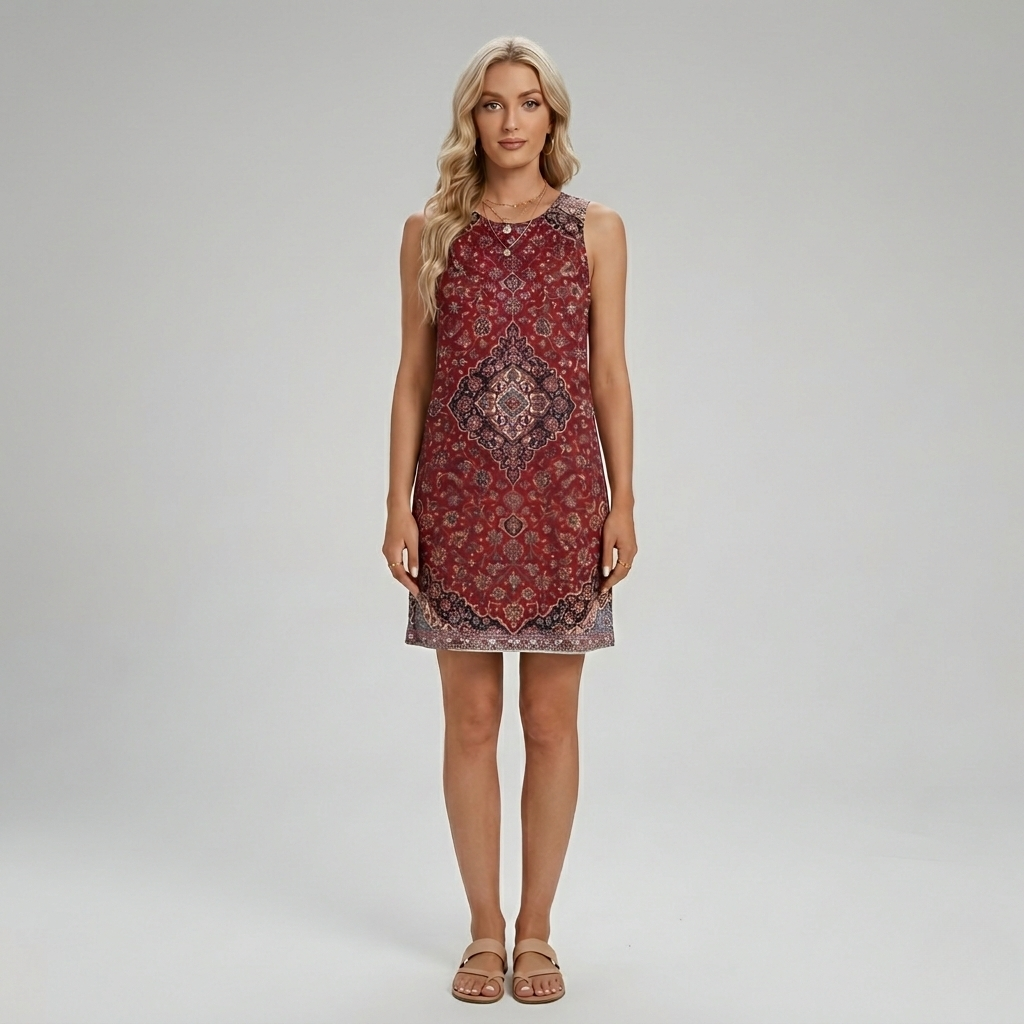 Sleeveless Ethnic Dress | Elegant Comfortable Summer Dresses 0