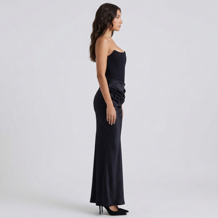 Strapless Evening Gown | Elegant Fitted Mermaid Formal Dress 1