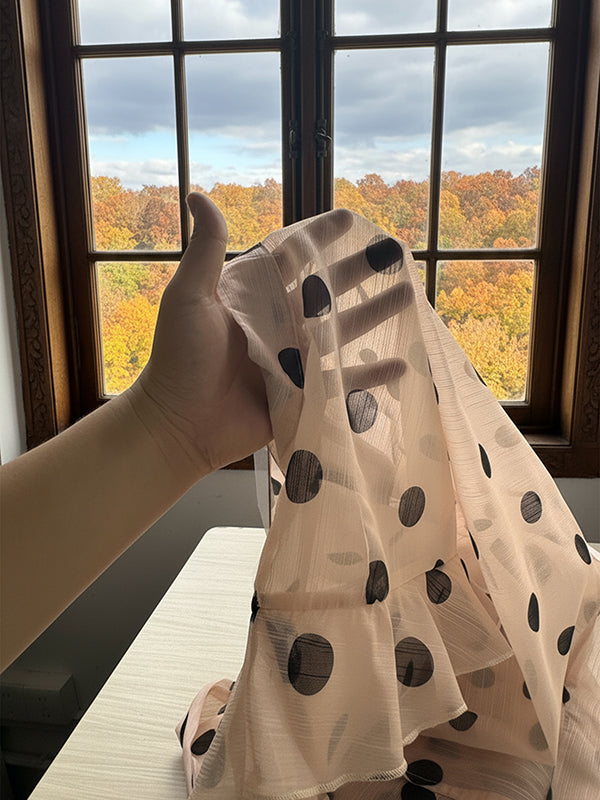 V-Neck Blouse | Stylish Loose Fit Polka-Dot Top 6