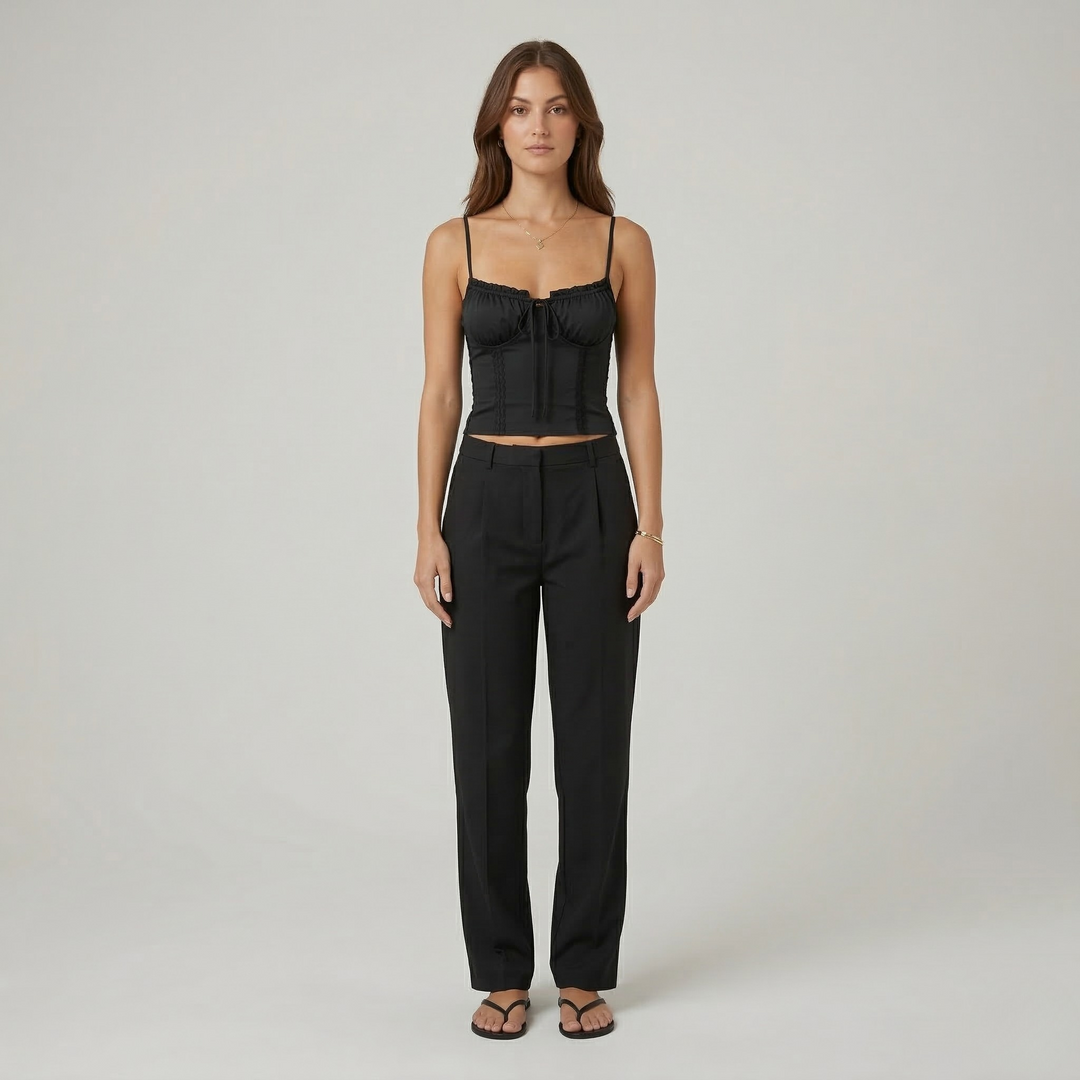 Women's Corset Top | Elegant Slim Fit Lace Blouse