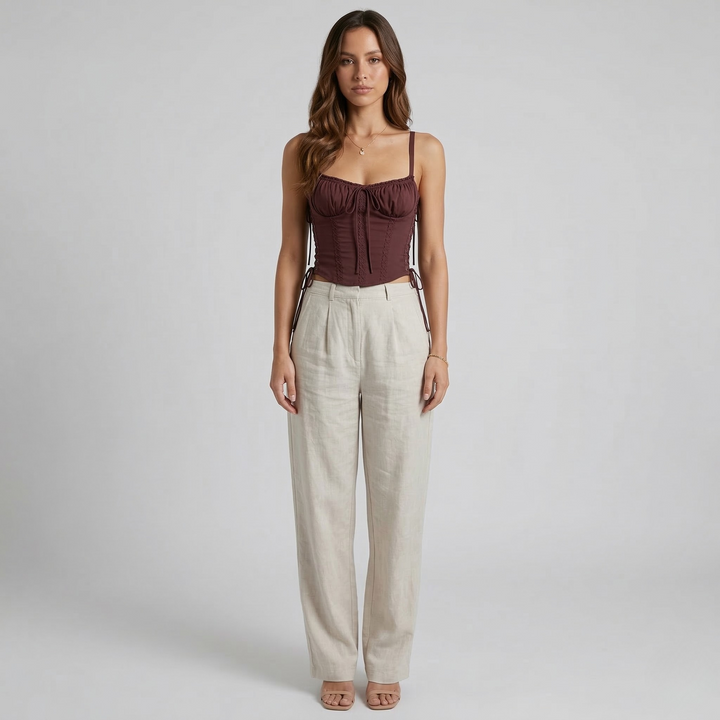 Women's Corset Top | Elegant Slim Fit Lace Blouse